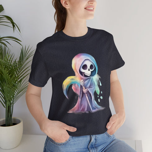 Cute Colorful Reaper - Short Sleeve Tee